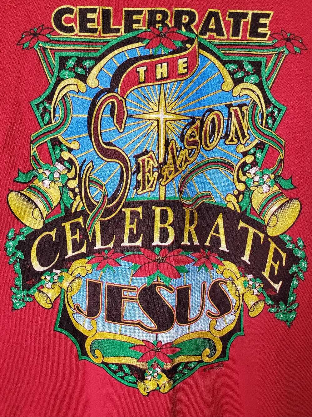 Vintage Lee Christmas Sweatshirt Large - Picture 3 of 8
